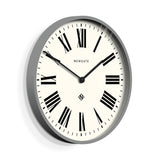 Newgate Number One Clock Italian Posh Grey - Front View