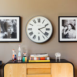 Newgate Number One Clock Italian Posh Grey - Top-Down View
