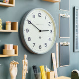 Newgate Number One Clock Echo Posh Grey - Top-Down View