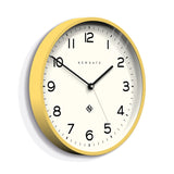 Newgate Number Three Echo Clock Silicone Yellow - Front View