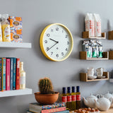 Newgate Number Three Echo Clock Silicone Yellow - Top-Down View