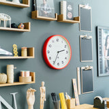 Newgate Number Three Echo Clock Silicone Red - Top-Down View