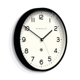 Newgate Number Three Echo Clock Silicone Black - Front View
