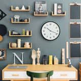 Newgate Number Three Echo Clock Silicone Black - Side View