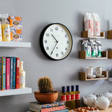 Newgate Number Three Echo Clock Silicone Black - Top-Down View
