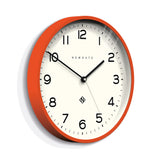 Newgate Number Three Echo Clock Silicone Orange - Front View