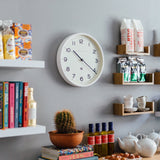 Newgate Number Three Echo Clock Silicone White - Top-Down View