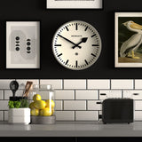 Newgate Railway Clock Grey - Side View