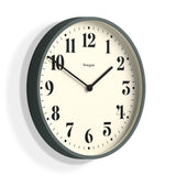 Newgate Number Two Wall Clock Asparagus Green - Front View