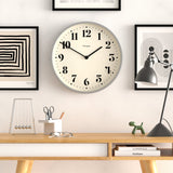 Newgate Number Two Wall Clock Matte Posh Grey - Side View
