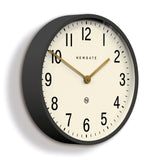 Newgate Mr Edwards Clock Matte Blizzard Grey - Front View