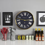 Newgate Mr Butler Wall Clock Radial Brass - 45-Degree Angle