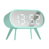 Newgate Space Hotel Cyborg Led Alarm Clock Blue - Front View