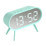 Newgate Space Hotel Cyborg Led Alarm Clock Blue - 45-Degree Angle