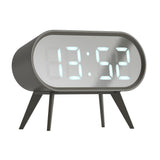 Newgate Space Hotel Cyborg Led Alarm Clock Grey - Front View