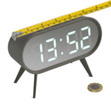 Newgate Space Hotel Cyborg Led Alarm Clock Grey - Side View