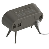 Newgate Space Hotel Cyborg Led Alarm Clock Grey - Rear View