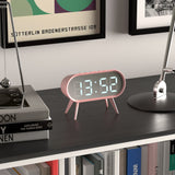 Newgate Space Hotel Cyborg Led Alarm Clock Pink - Close-Up Angle