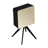 Newgate Space Hotel Droid Led Alarm Clock Black - 45-Degree Angle
