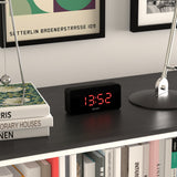 Newgate Space Hotel Hypertron Alarm Clock Black Case - Black Lens - Red Led - Low Angle
