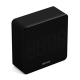 Newgate Space Hotel Orbatron Alarm Clock Black Case - Black Lens - Green Led - Top-Down View