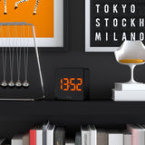 Newgate Space Hotel Orbatron Alarm Clock Black Case - Black Lens - Orange Led - 45-Degree Angle
