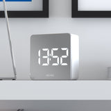 Newgate Space Hotel Orbatron Alarm Clock White Case - Silver Lens - White Led - Close-Up Angle