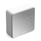 Newgate Space Hotel Orbatron Alarm Clock White Case - Silver Lens - White Led - 45-Degree Angle