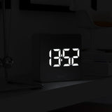 Newgate Space Hotel Orbatron Alarm Clock White Case - Silver Lens - White Led - Low Angle