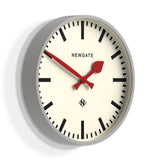 Newgate Universal Wall Clock Railway Dial Grey - Front View