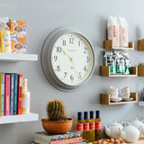 Newgate Westhampton Clock Posh Grey - 45-Degree Angle