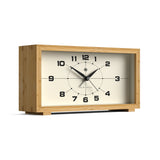 Newgate Lemur Alarm Clock - Retro-Inspired Arabic dial - Front View