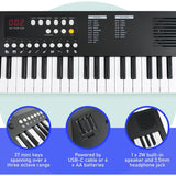 Axus Mini Keyboard 37 Key Keyboard - Black - Front View