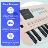 Axus Mini Keyboard 37 Key Keyboard - Pink - Side View
