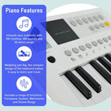 Axus Mini Keyboard 37 Key Keyboard - White - Side View