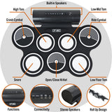 3rd Avenue Roll Up Drum Kit - Front View
