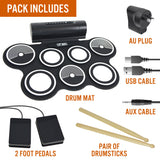 3rd Avenue Roll Up Drum Kit - Side View
