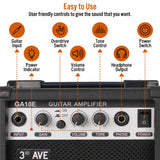 3rd Avenue 10W Electric Guitar Amplifier - Top-Down View