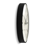 Newgate Radio City Wall Clock Bold Black Marker Dial - Matte Black - 45-Degree Angle
