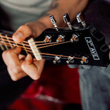 3rd Avenue Acoustic Guitar Premium Pack - Black - Top-Down View