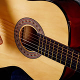 3rd Avenue Full Size Classical Guitar Pack - Natural - Rear View