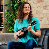 3rd Avenue Soprano Ukulele - Black - Low Angle
