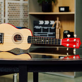 3rd Avenue Soprano Ukulele - Natural - Side View