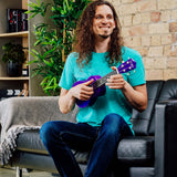 3rd Avenue Soprano Ukulele - Purple - Low Angle