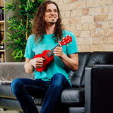 3rd Avenue Soprano Ukulele - Red - Rear View