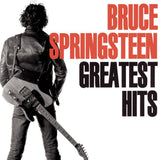 Crosley Record Storage Crate Bruce Springsteen Greatest Hits Vinyl Album Bundle - Front View