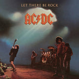 Ac/Dc Let There Be Rock Vinyl Album & Crosley Record Storage Display Stand - Front View