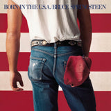 Crosley Record Storage Crate Bruce Springsteen Born In The U.S.A Vinyl Album Bundle - Front View