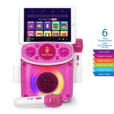 Singing Machine Mini Sparkle Bluetooth Karaoke Speaker - Pink - 45-Degree Angle