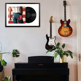 Framed Bob Marley - Legend - Vinyl Album Art - Top-Down View